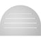 Ekena Millwork Round Top Surface Mount PVC Gable Vent: Functional, w/ 2"W x 2"P Brickmould Sill Frame, 24"W x 18"H GVPRT24X1803SF - alternate 3